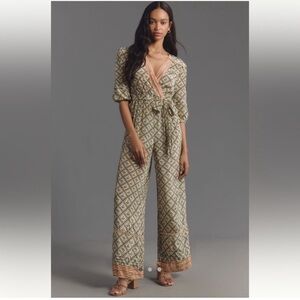 Elegant Geometric Jumpsuit nwt farm rio